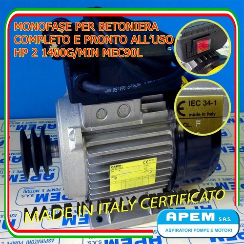 Motore elettrico betoniera - motore,