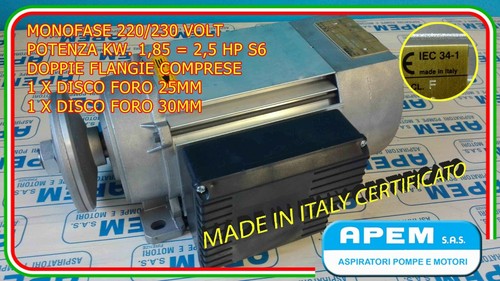 Motore elettrico sega monofase - elettrico,